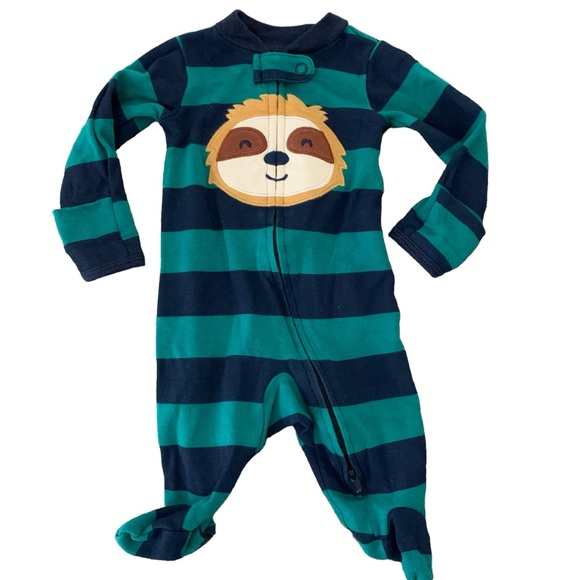 Carters Infant Boys 3 Piece Pajama Ensemble Size NB - Picture 3 of 16